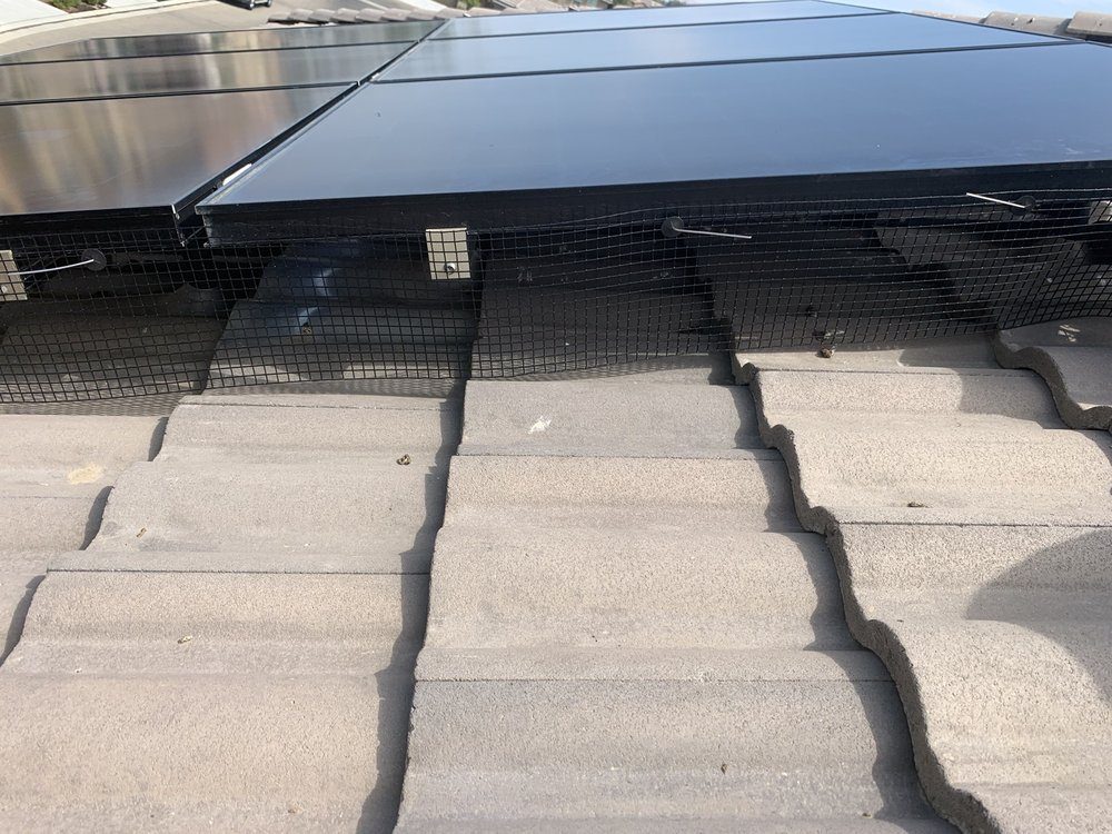 Solar panels coated in Central Valley dust before a Primetime cleaning